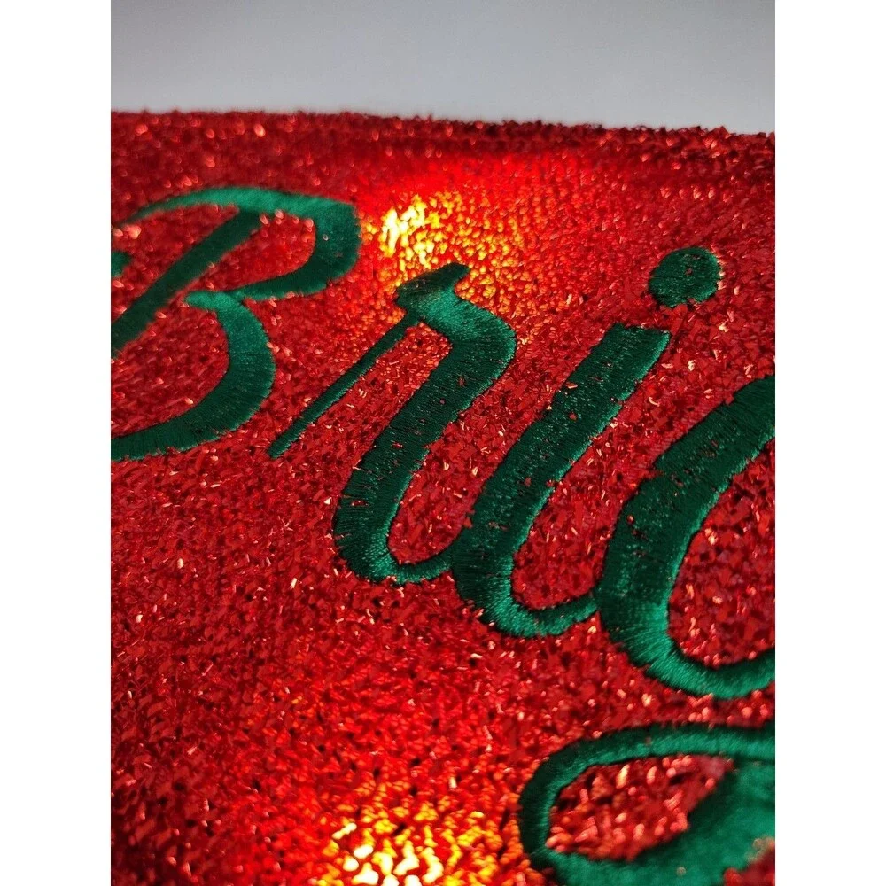 Holiday Time LED Holiday Banner that says 